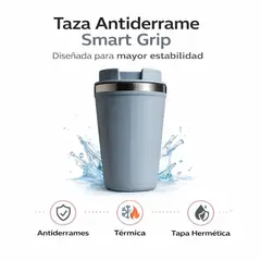 GENERICO - Mug Térmico Antivuelco Antiderrame Smart Grip 500 mL