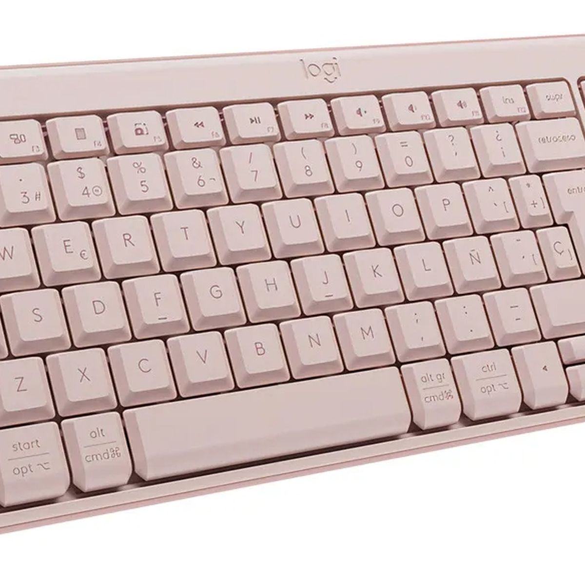 LOGITECH - Teclado Inalámbrico Logitech K250 Workspace Rosa QWERTY Español Bluetooth