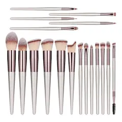 GENERICO - Set 18 Brochas De Maquillaje Profesionales Alta Calidad BELUG