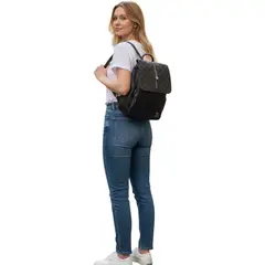 GENERICO - Mochila Mujer Multifunción Oficina Viaje de Cuerina