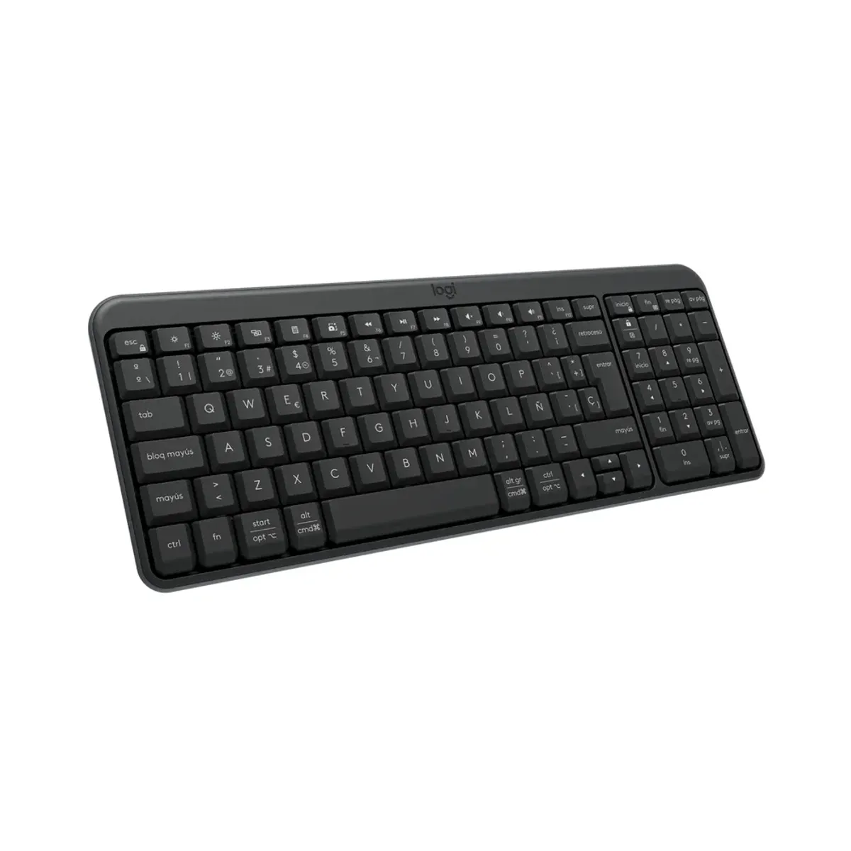 LOGITECH - Teclado Inalámbrico Logitech K250 Workspace Negro QWERTY Español Bluetooth