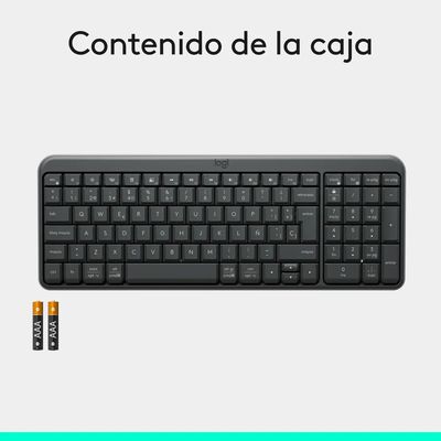 Imagen 2 del producto Teclado Inalámbrico K250 Workspace Negro QWERTY Español Bluetooth