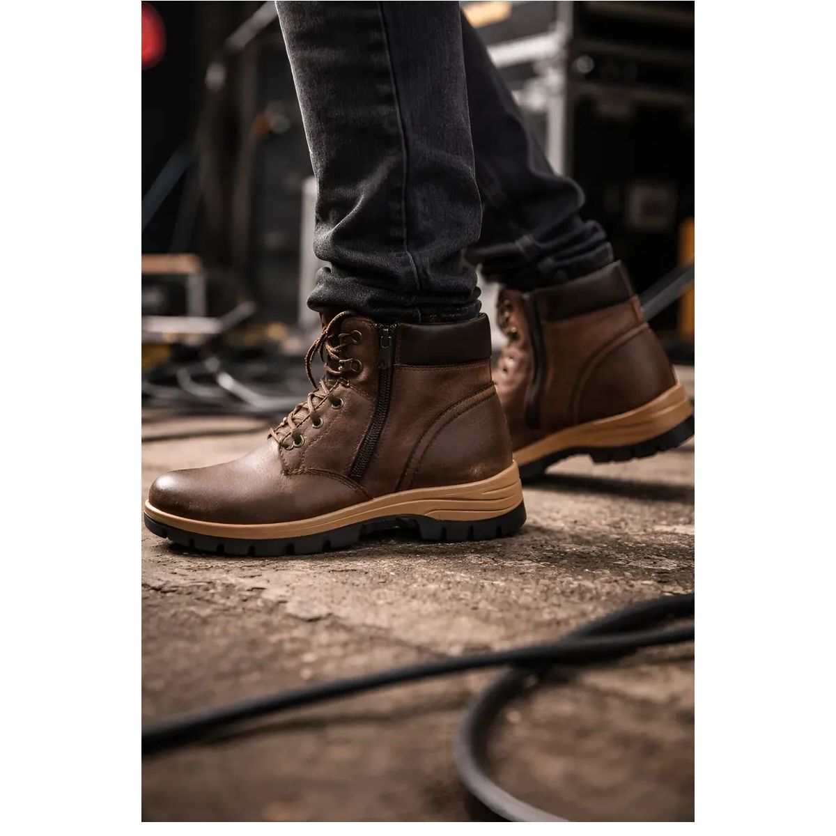 APOSTOL - Botas Caballero Lw-101 Marron Coffee Urbanas Nueva