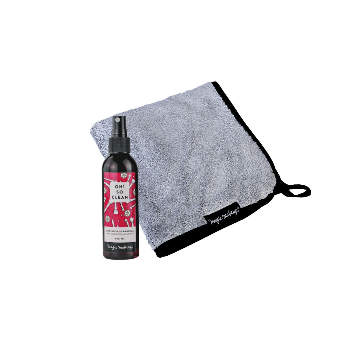 MAGIC MAKEUP - Pack Limpiador de Brochas + Toalla para limpiar brochas