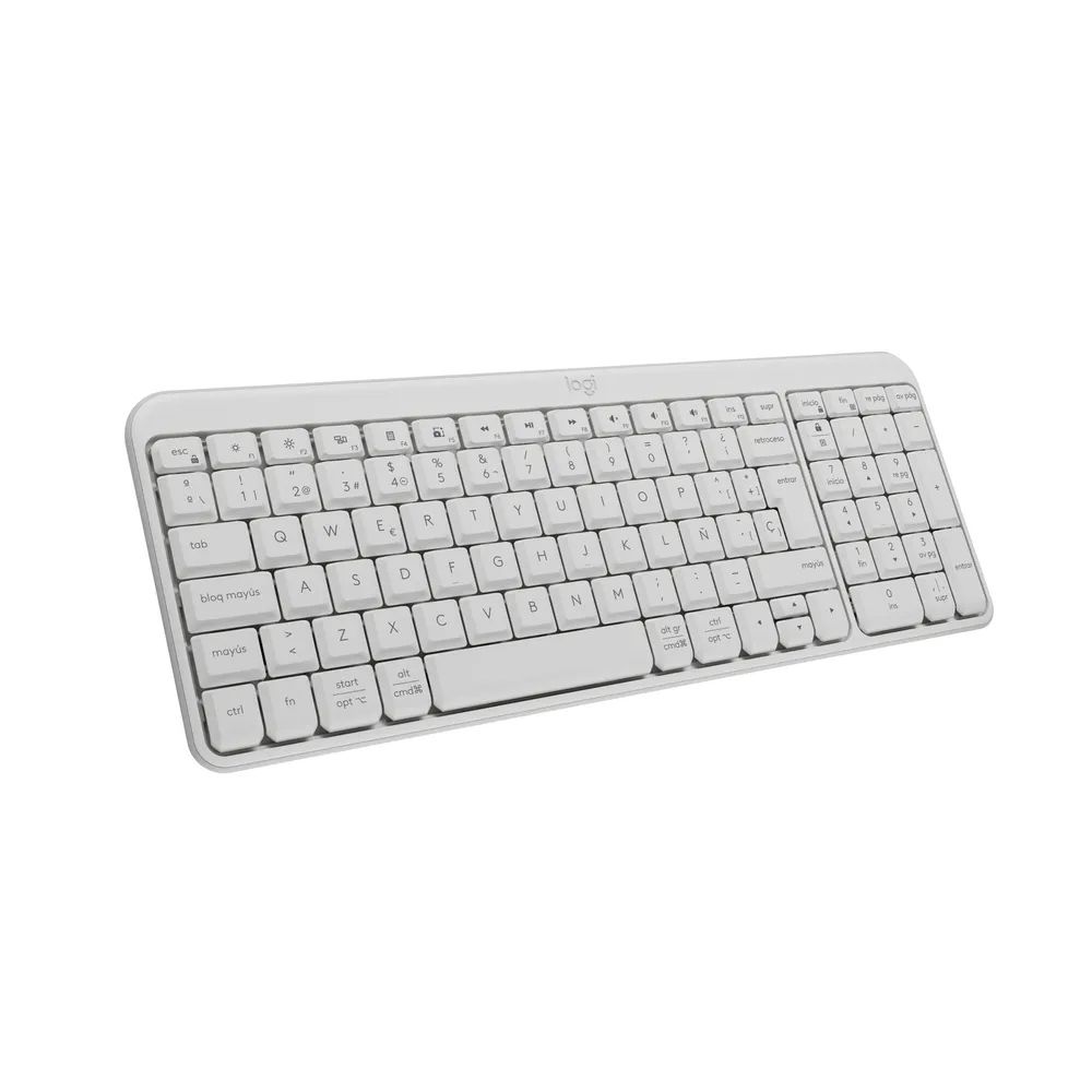 Teclado Inalámbrico Logitech K250 Workspace Blanco QWERTY Español Bluetooth