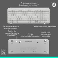 Teclado Inalámbrico K250 Workspace Blanco QWERTY Español Bluetooth