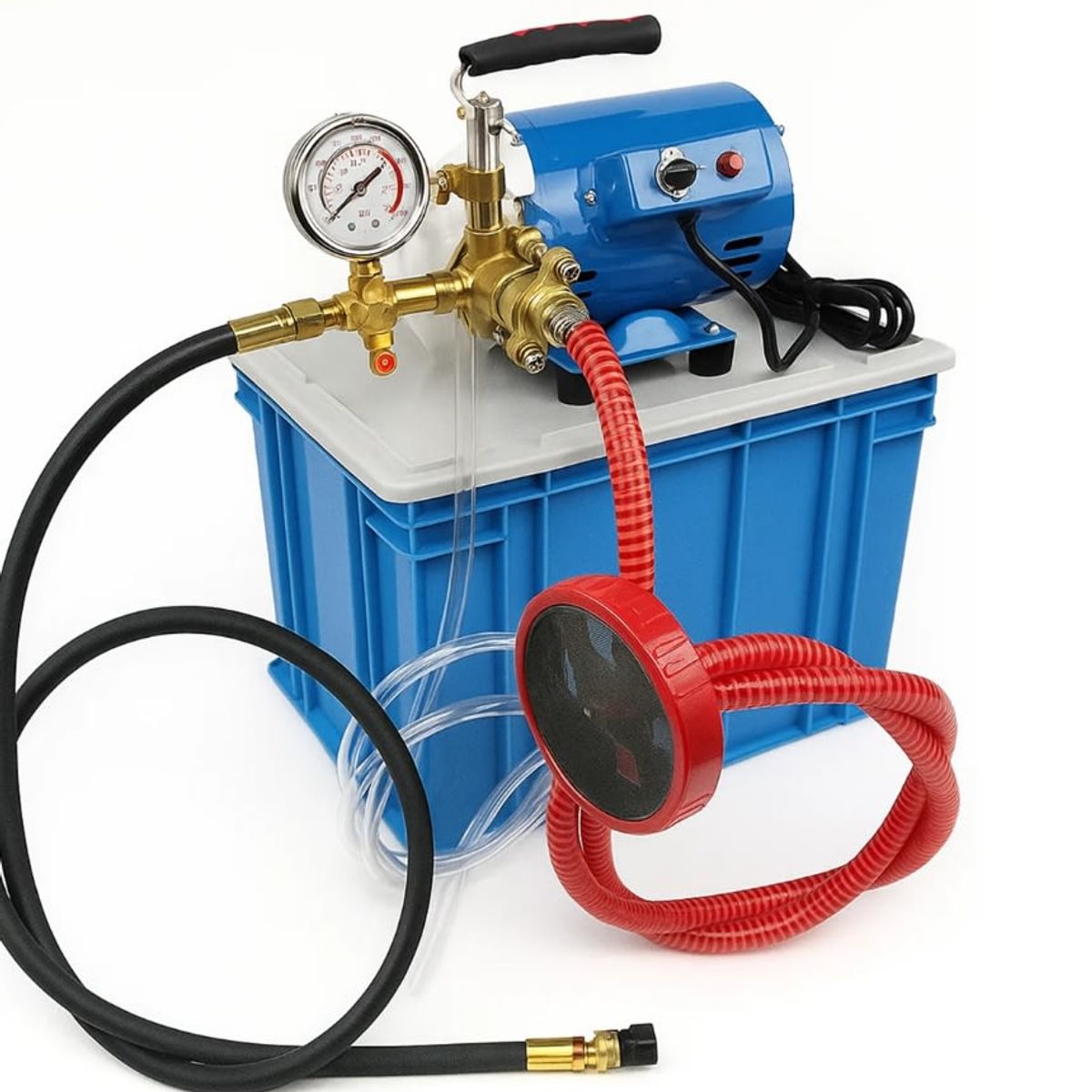 GENERICO - Bomba prueba de presión hidrostática eléctrica 0-60 bar , 250w, 2,9lmin, 220v DSY60