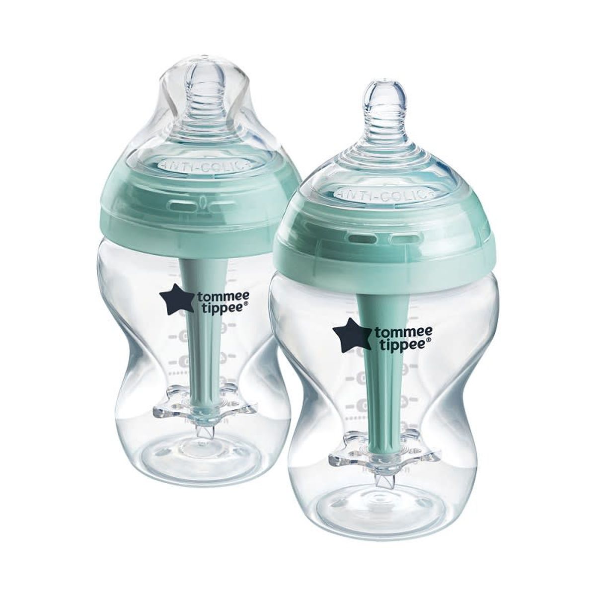 TOMMEE TIPPEE - PACK 2 MAMADERAS FLUJO LENTO 260ML ADVANCE ANTICOLIC 0 MESES+