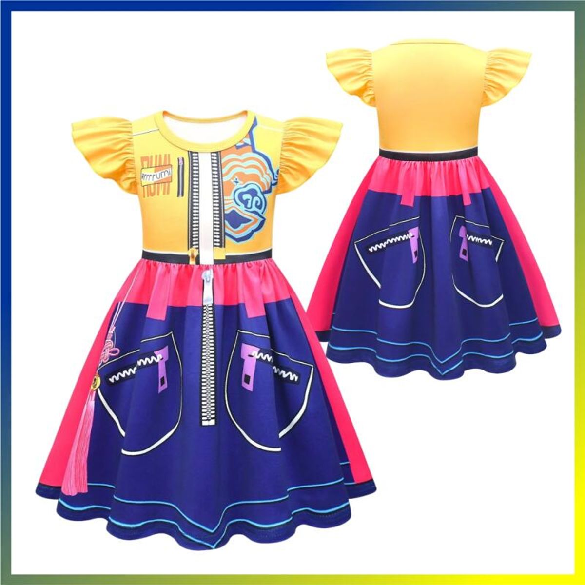 GENERICO - Vestido disfraz K pop para niña talla 110 ( 3 a 4 años)