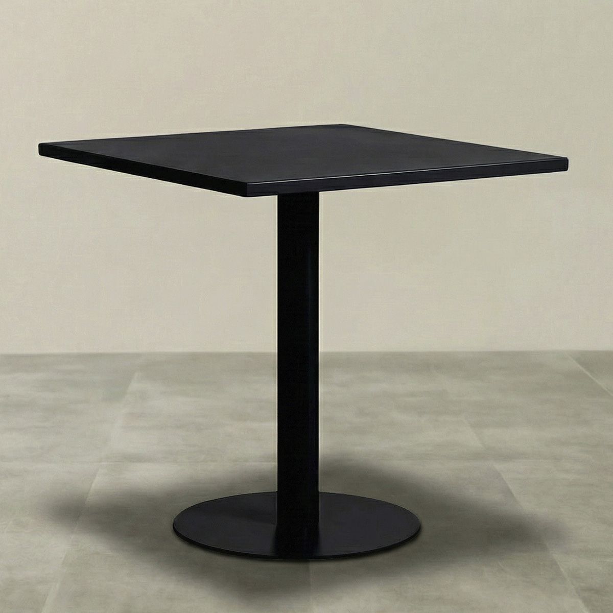 VENHOOUSE - Mesa Restaurante Cafetería 70x70x74cm De Hierro Venhoouse Negra