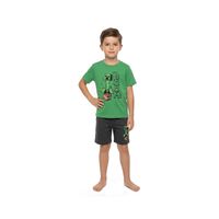 Pijama Corto Niño Verde