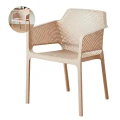 GENERICO - Silla Plastica Terraza Comedor Resistente 80x60x59 Cm