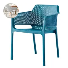 GENERICO - Silla Plastica Terraza Comedor Resistente 80x60x59 Cm
