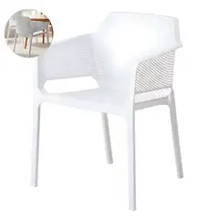 GENERICO - Silla Plastica Terraza Comedor Resistente 80x60x59 Cm