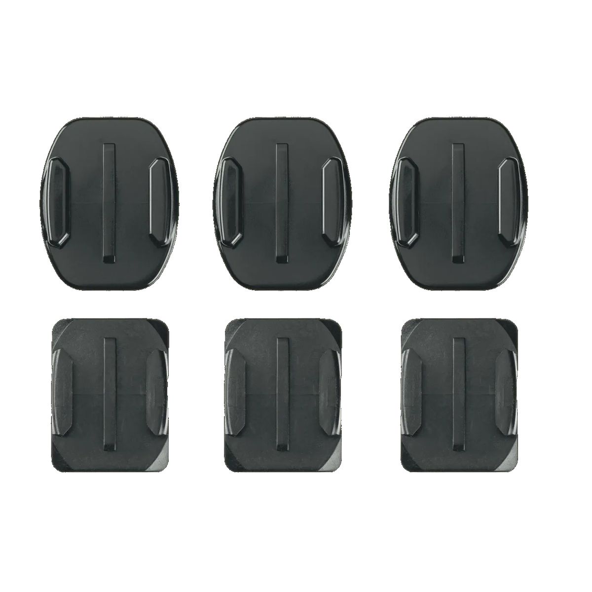 GOPRO - Monturas Gopro Adhesivas Curvas Y Planas Color Negro