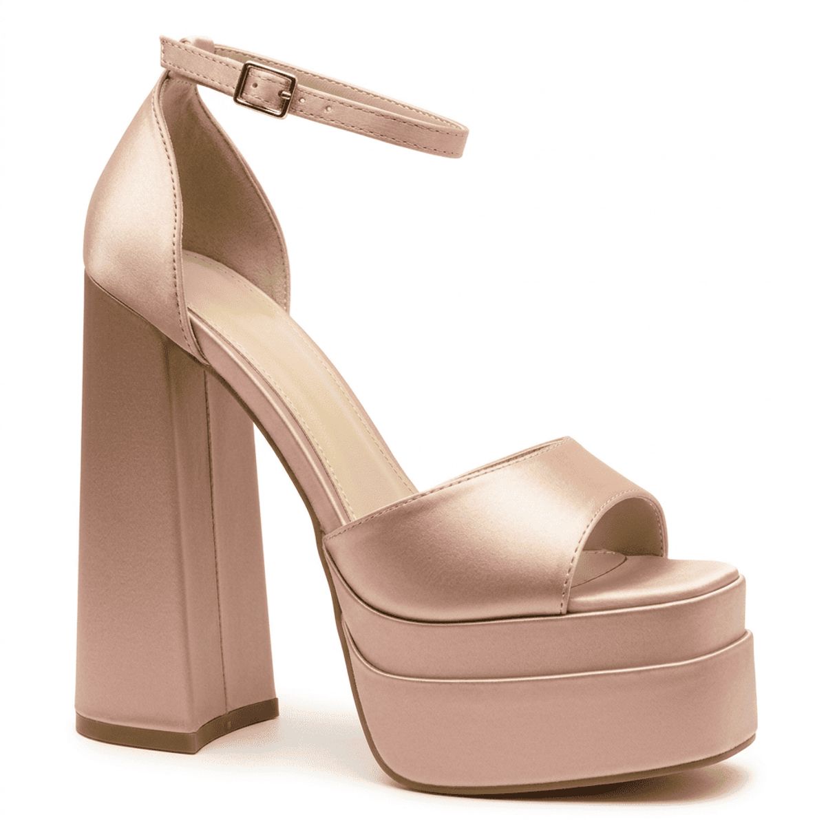 BOVINITA - Sandalia Mujer Taco Alto Plataforma Rosa Elegante Botin