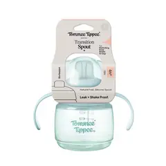 TOMMEE TIPPEE - VASO DE APRENDIZAJE CON ASAS 150ML TRANSITION SPOUT 4 MESES+ CELESTE