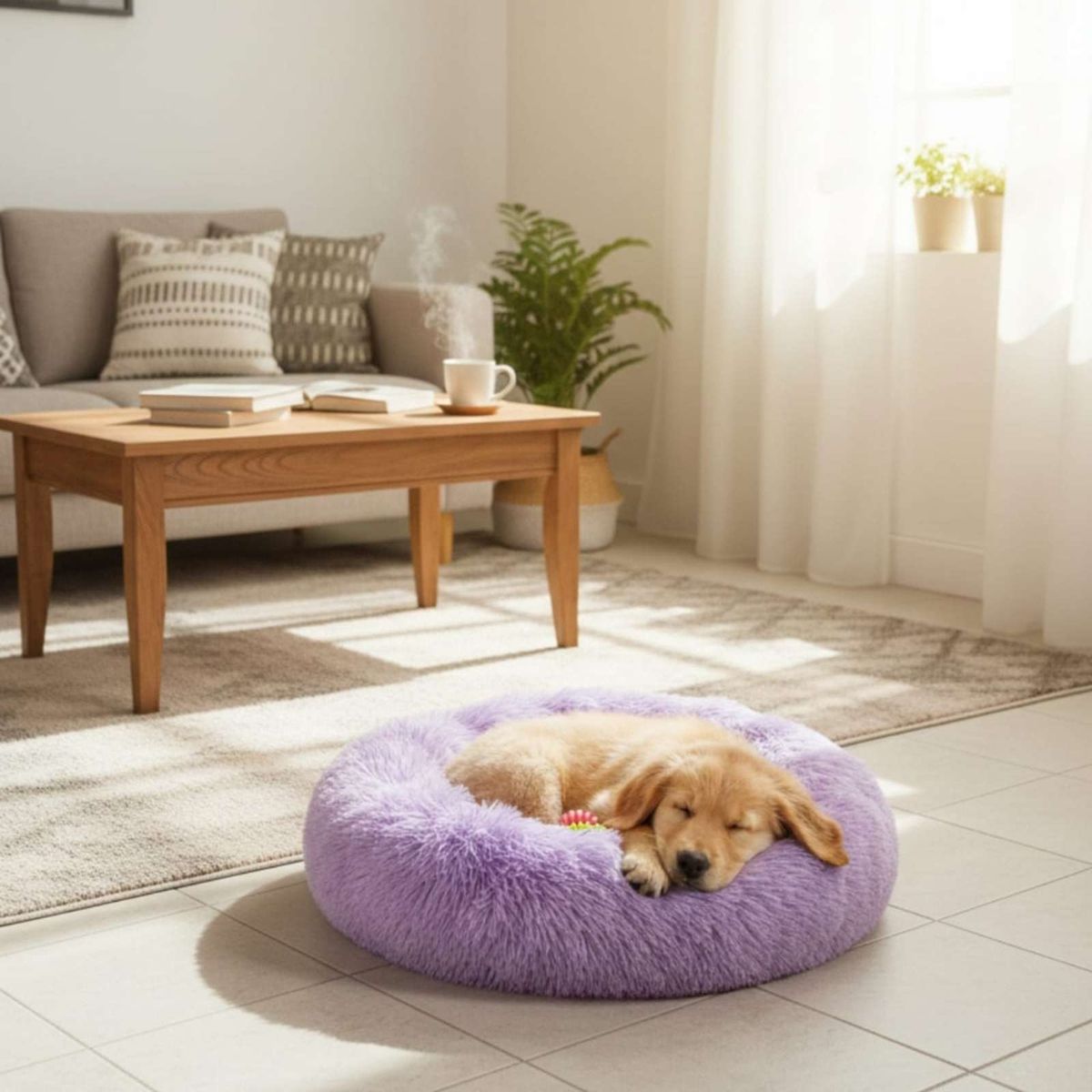 GENERICO - Cama Acolchada de Alta Densidad para tus mascotas 100 cm