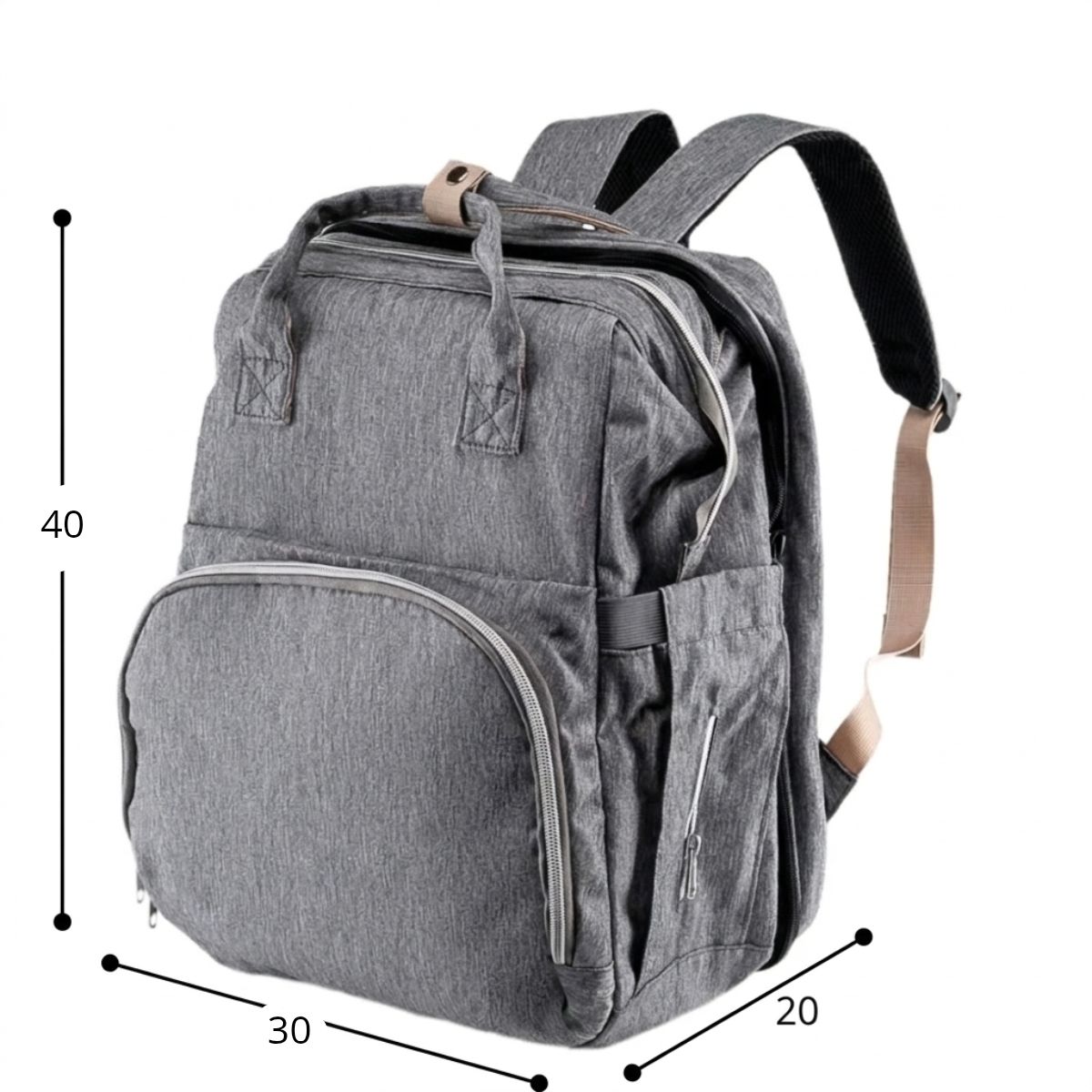 MOVI - MOCHILA PAÑALERA Y MUDADORA DE BEBE 3 en 1
