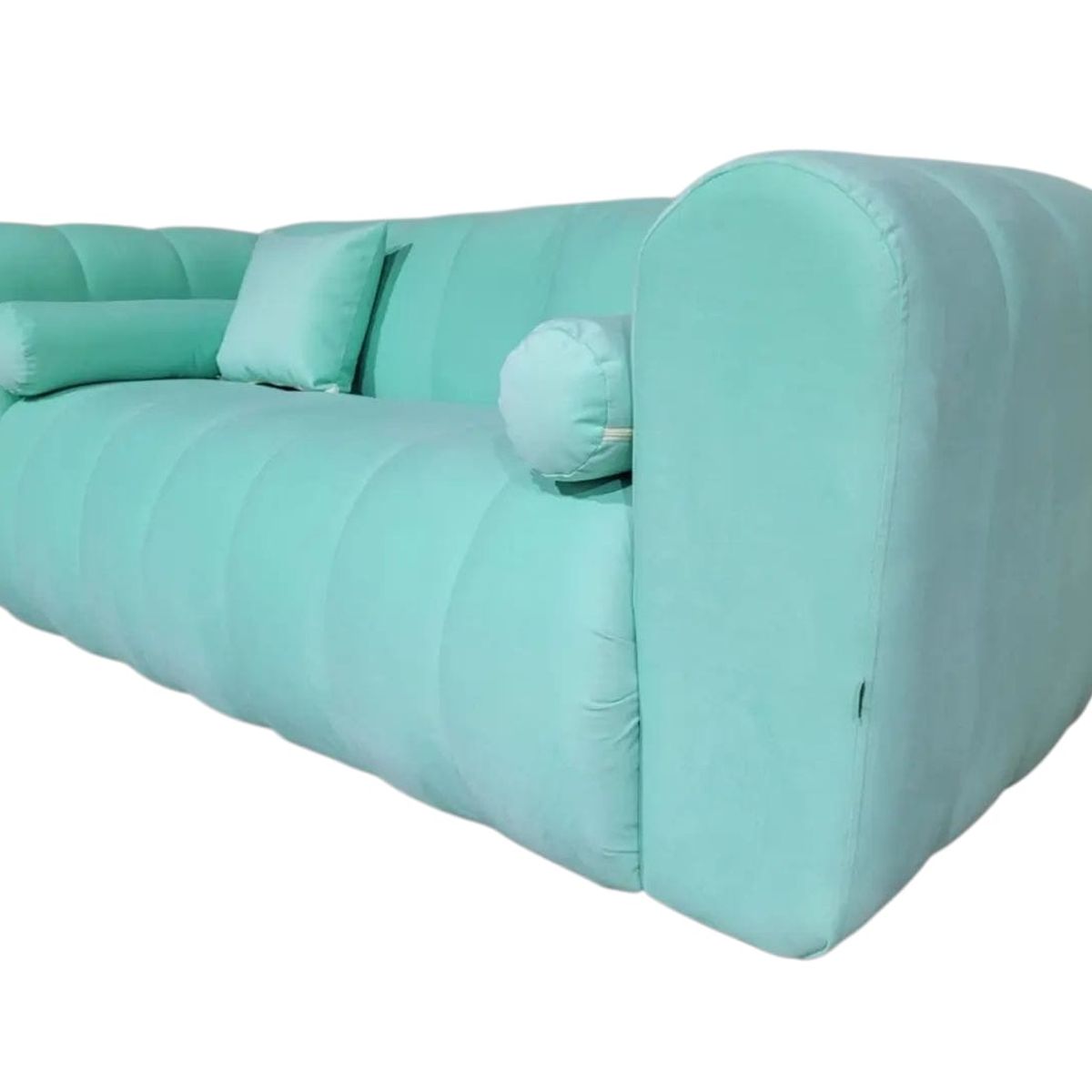 GENERICO - Sofa Martins 2 mts, felpa Verde menta