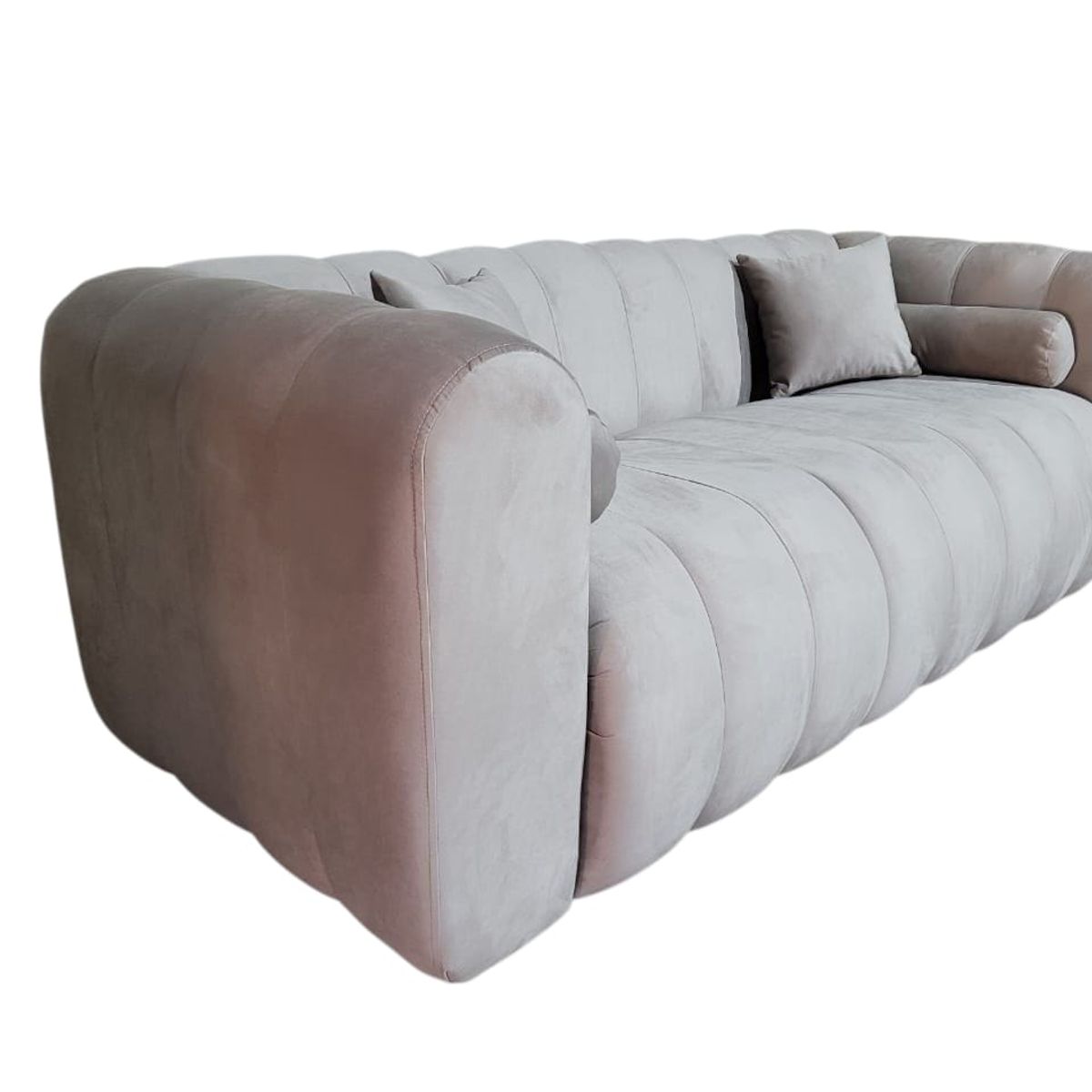 GENERICO - Sofa Martins 2 mts, felpa Verde musgo