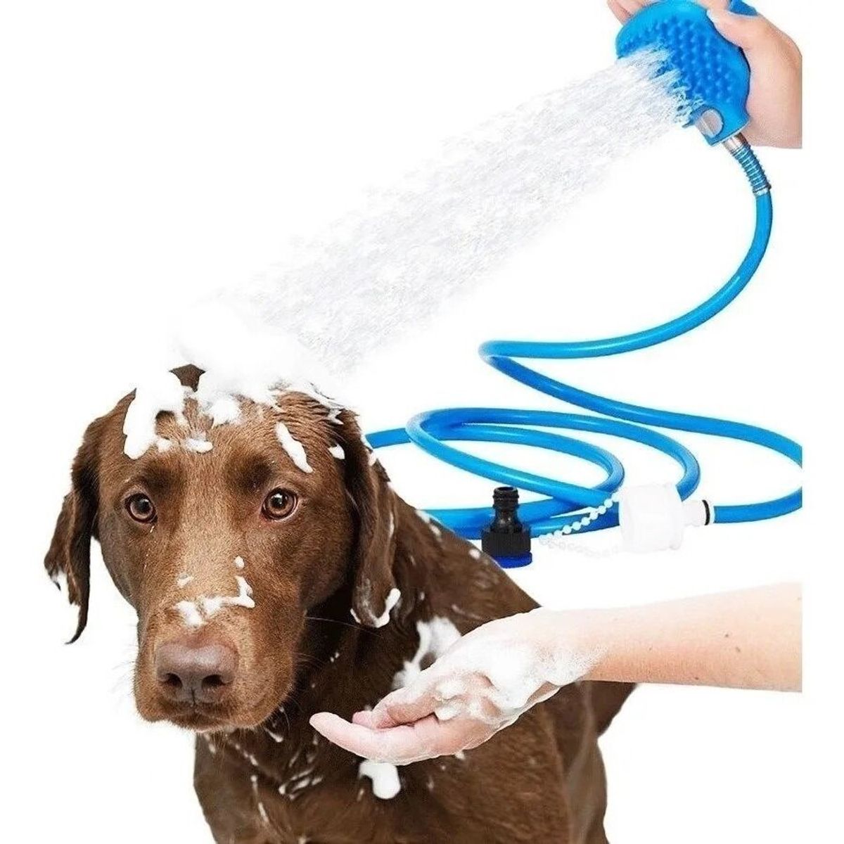 GENERICO - Manguera Ducha Mascotas Cepillo Para Baño