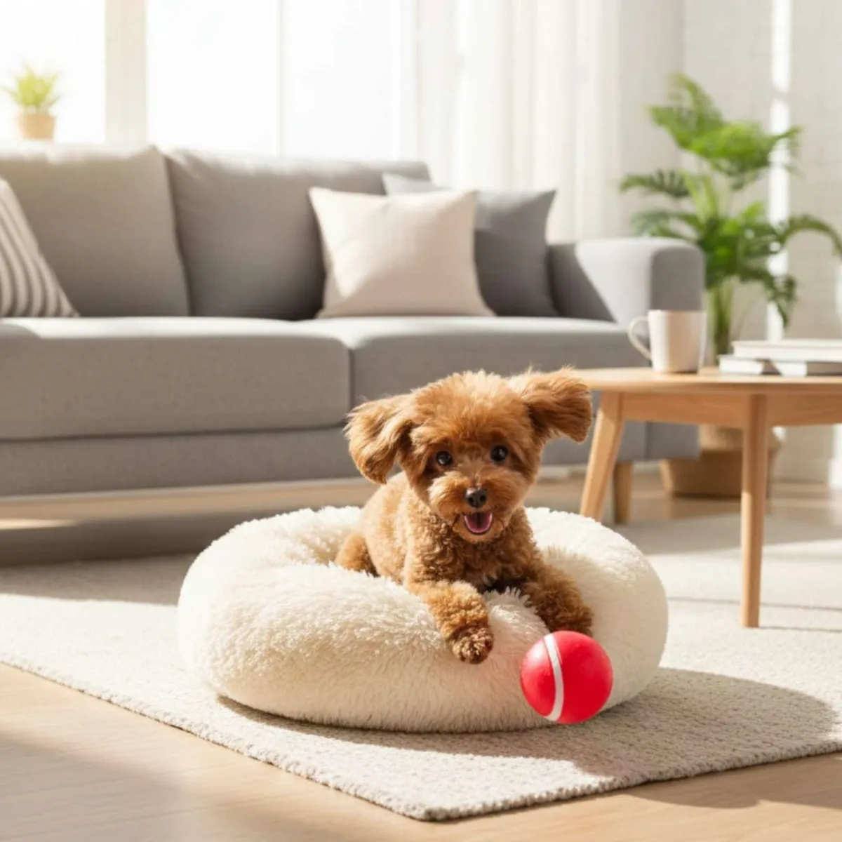 GENERICO - Cama Acolchada de Alta Densidad para tus mascotas 80 cm