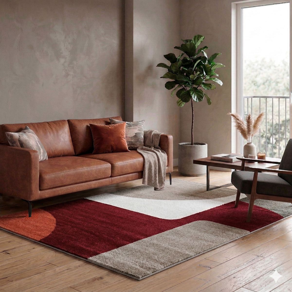DIB - Alfombra Access 133X190 66201 Rust Rojo