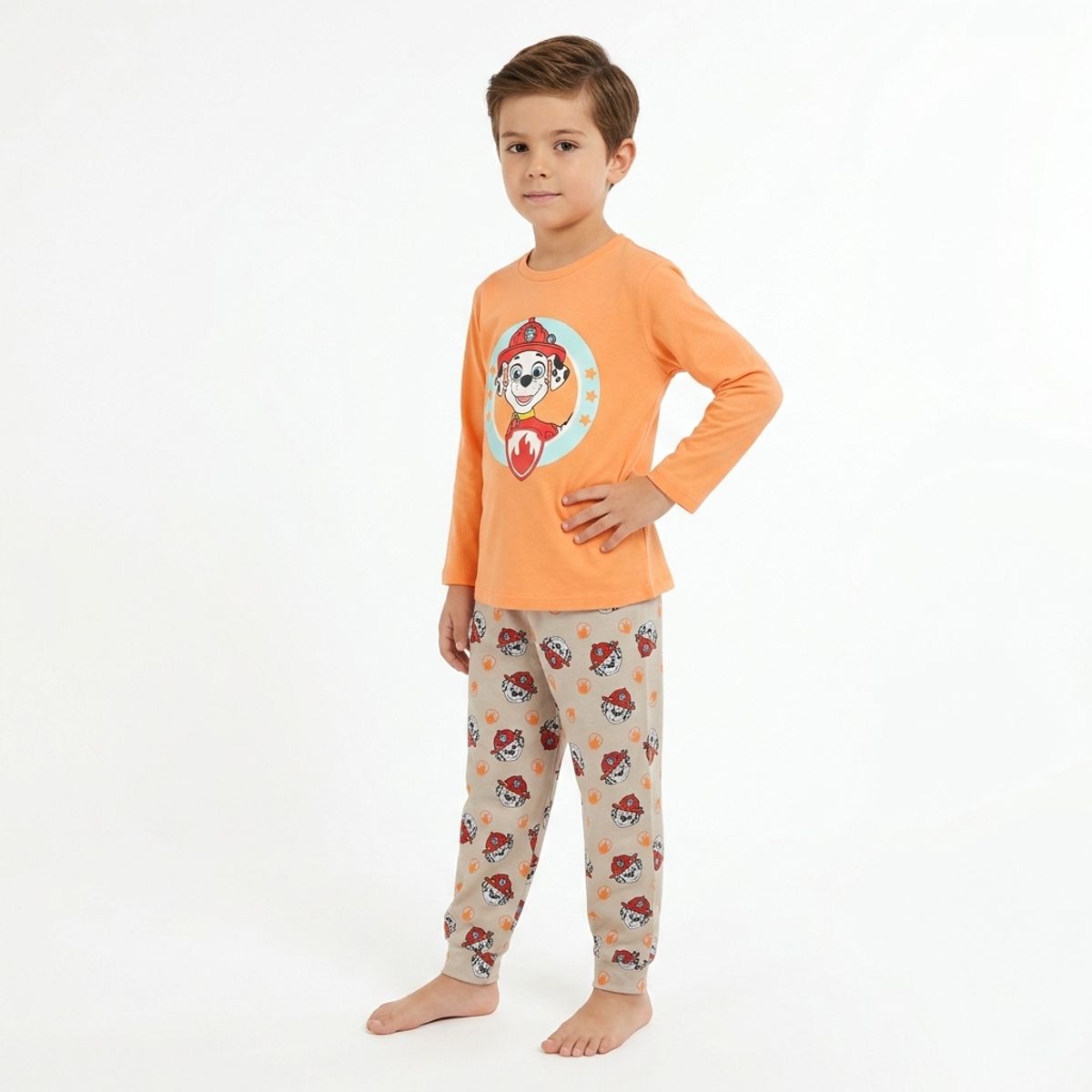 PAW PATROL - Pijama Largo Niño Naranjo Paw Patrol
