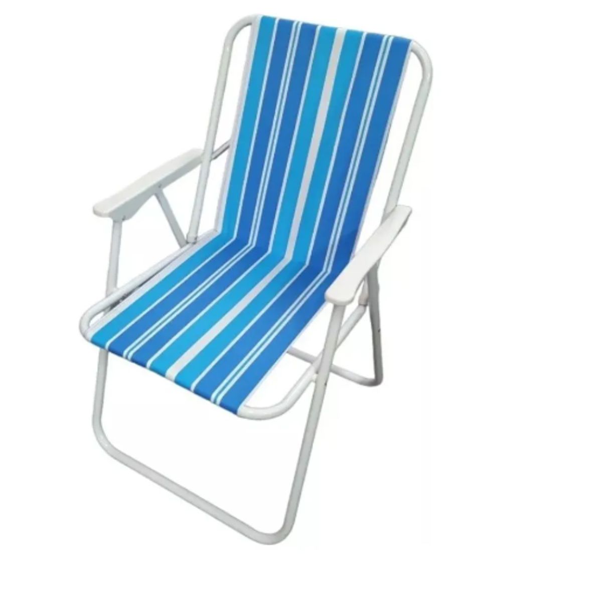 GENERICO - Silla Playa Plegable Celeste 120kg Metal Poliéster