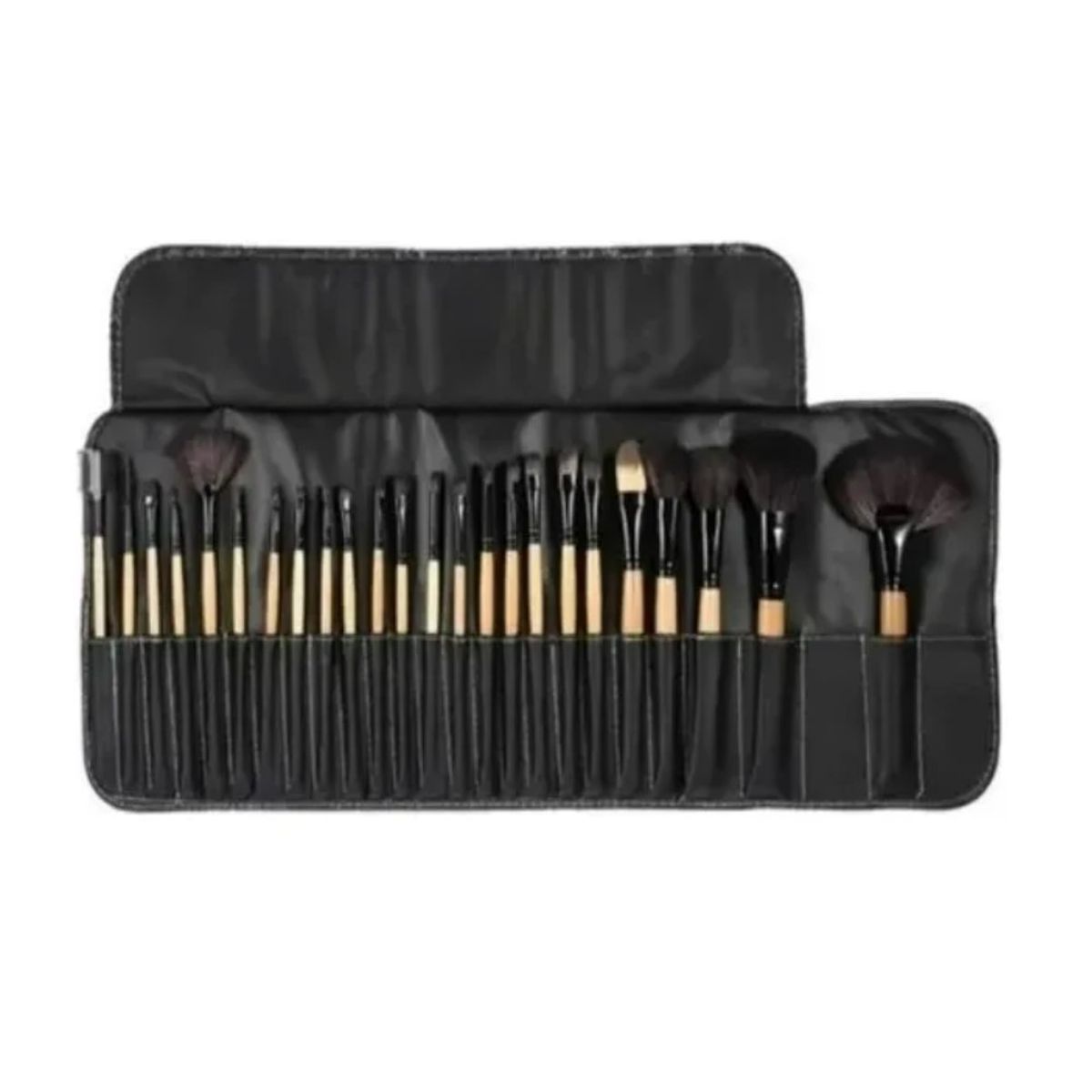 GENERICO - Set 32 Pinceles Y Brochas Maquillaje + Bolso Organizador Color Negro BELUG