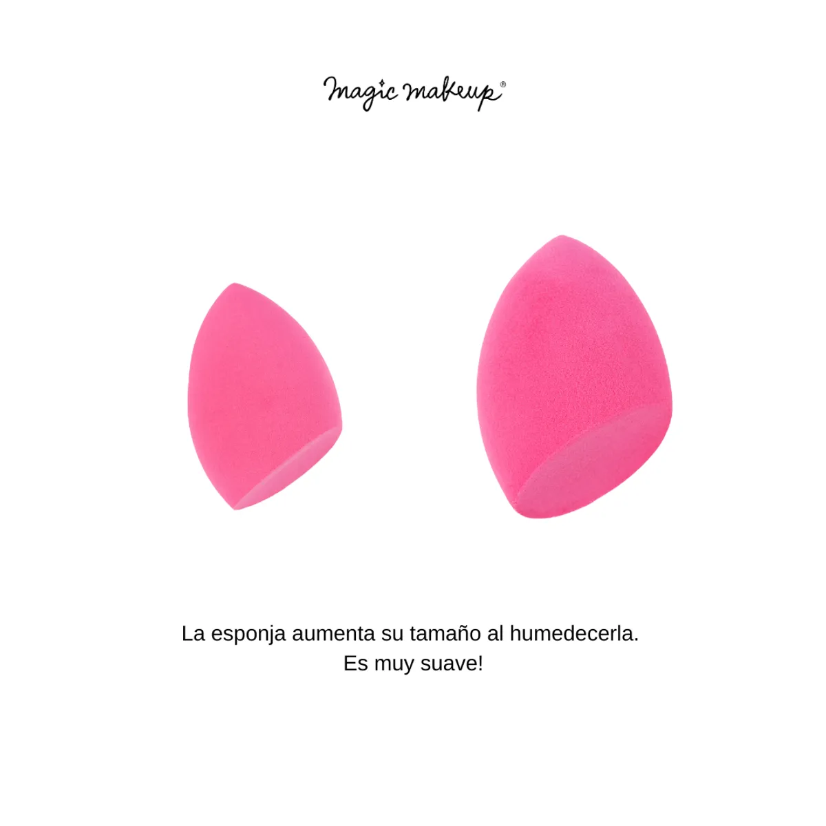MAGIC MAKEUP - Esponja para maquillaje con carcasa respirable sin látex