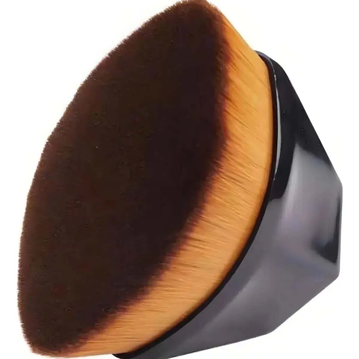 GENERICO - Brocha Cepillo Ovalada Para Aplicar Maquillaje  Base Color Negro BELUG