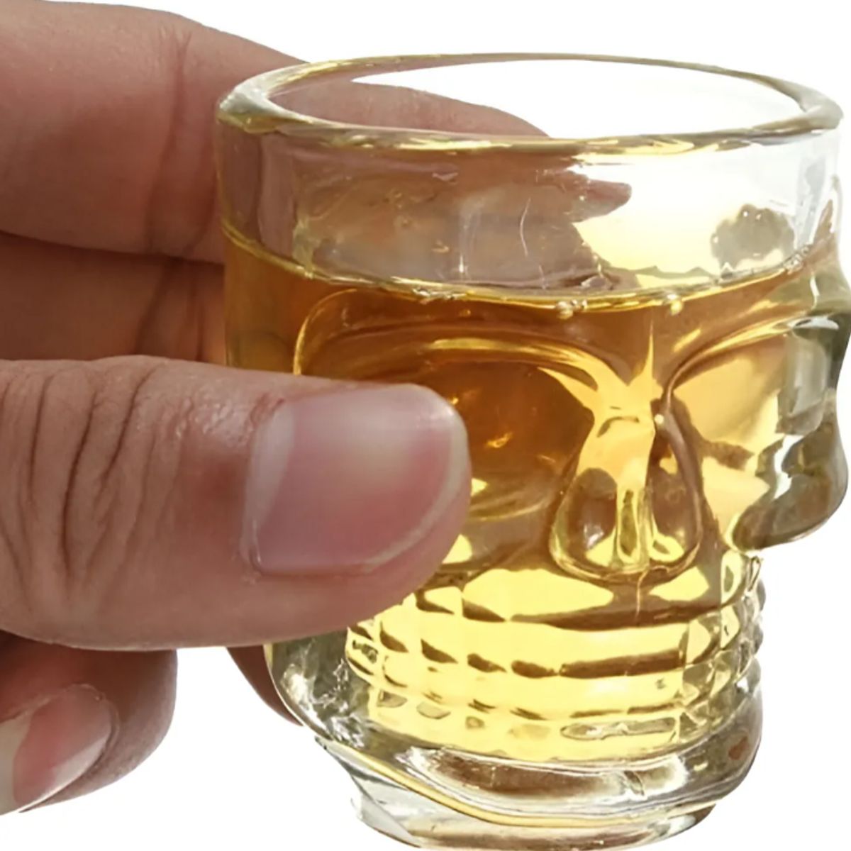 GENERICO - Set 6 Vasos High Quality Vidrio Cráneo Shots Tequila Mezcal Whisky 50ml