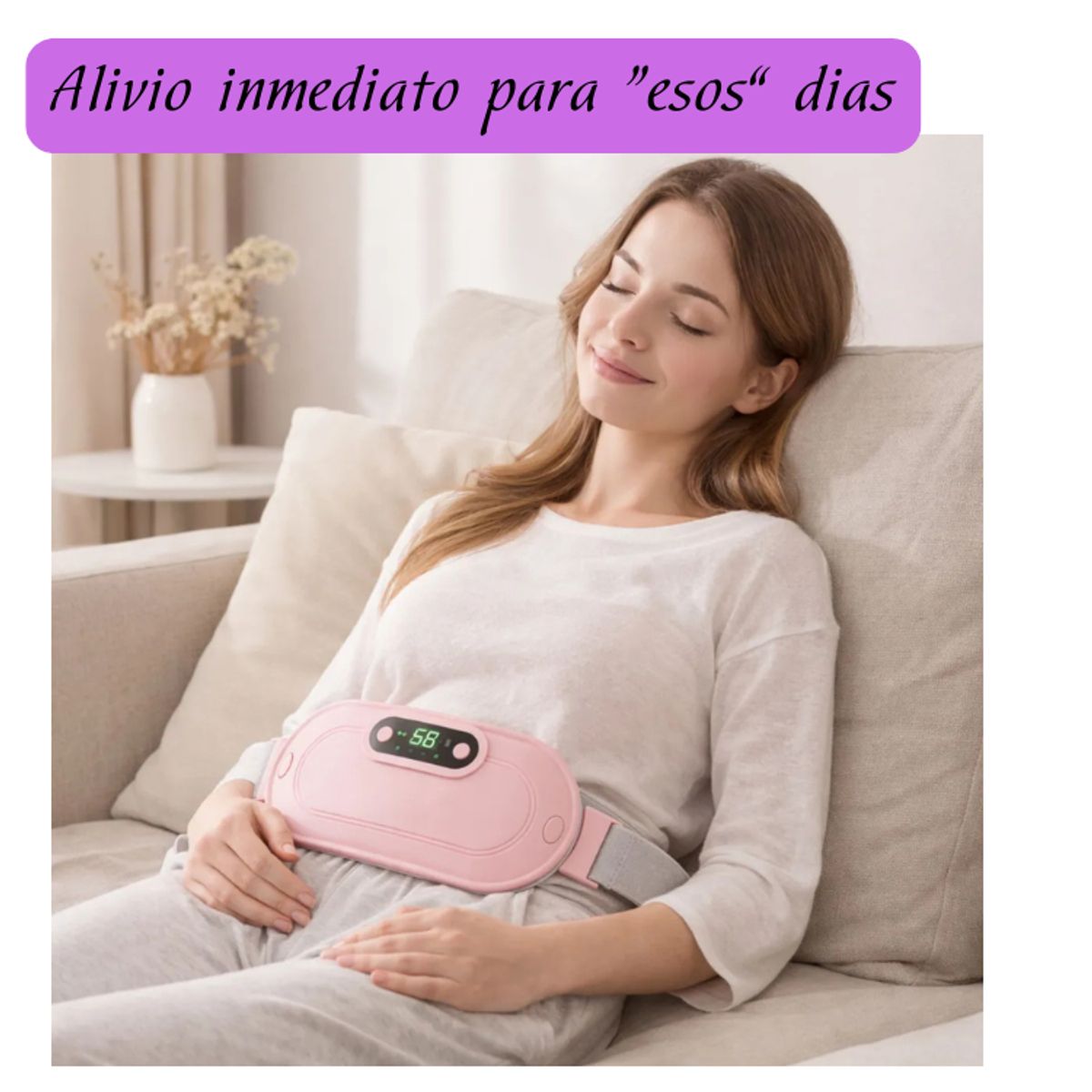 MOVI - Cinturón para el Alivio Inmediato de Cólicos y Dolores Menstruales - Bienestar y Comodidad Total