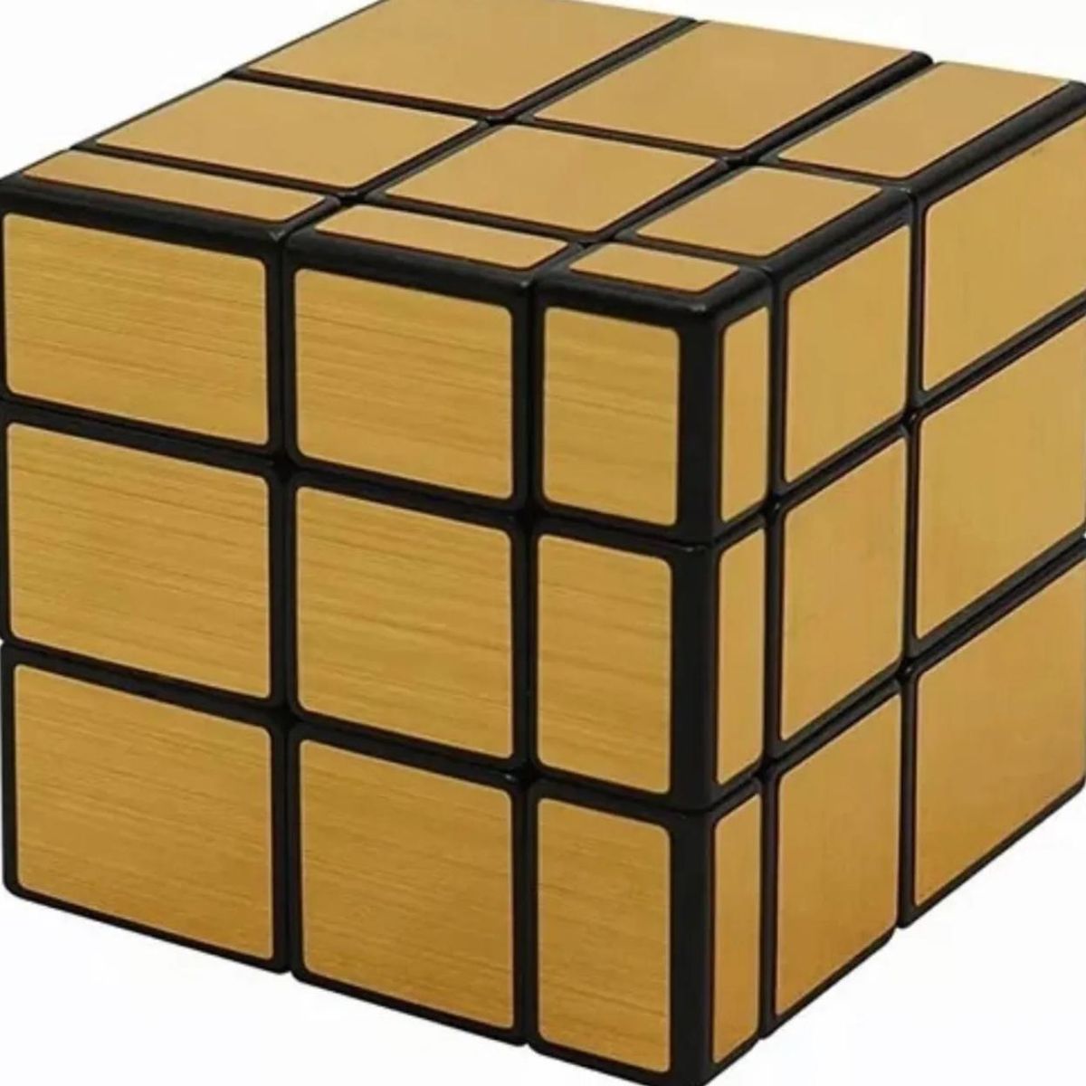 GENERICO - Cubo Rubik 3x3 Espejo Profesional Dorado