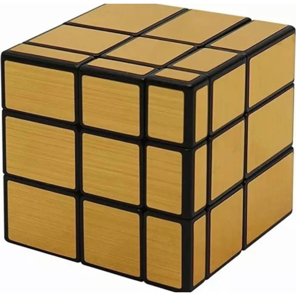 GENERICO - Cubo Rubik 3x3 Espejo Profesional Dorado