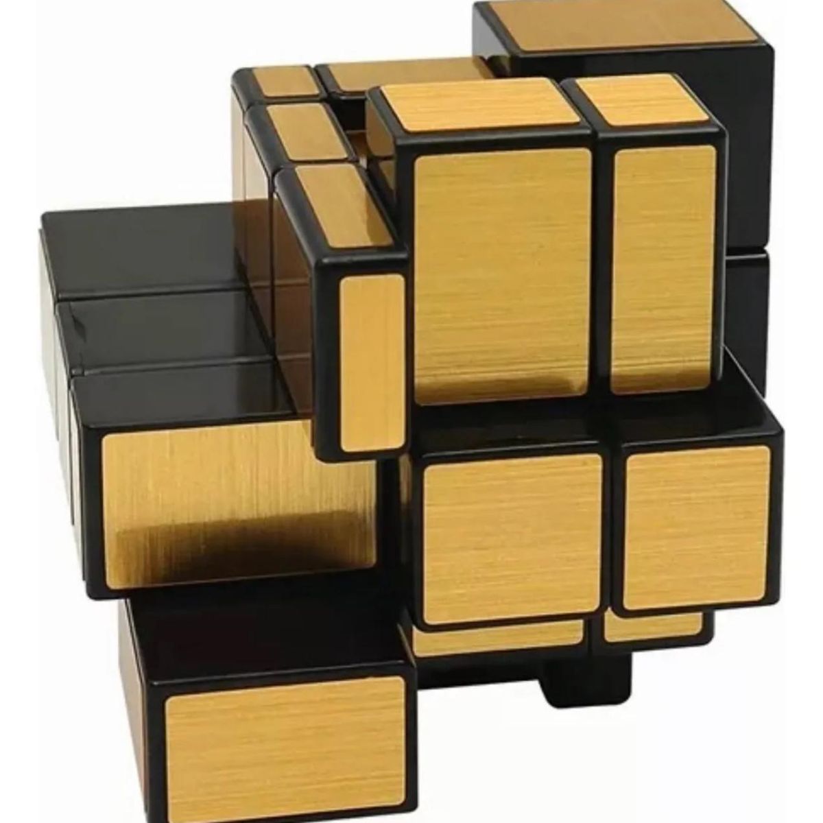 GENERICO - Cubo Rubik 3x3 Espejo Profesional Dorado
