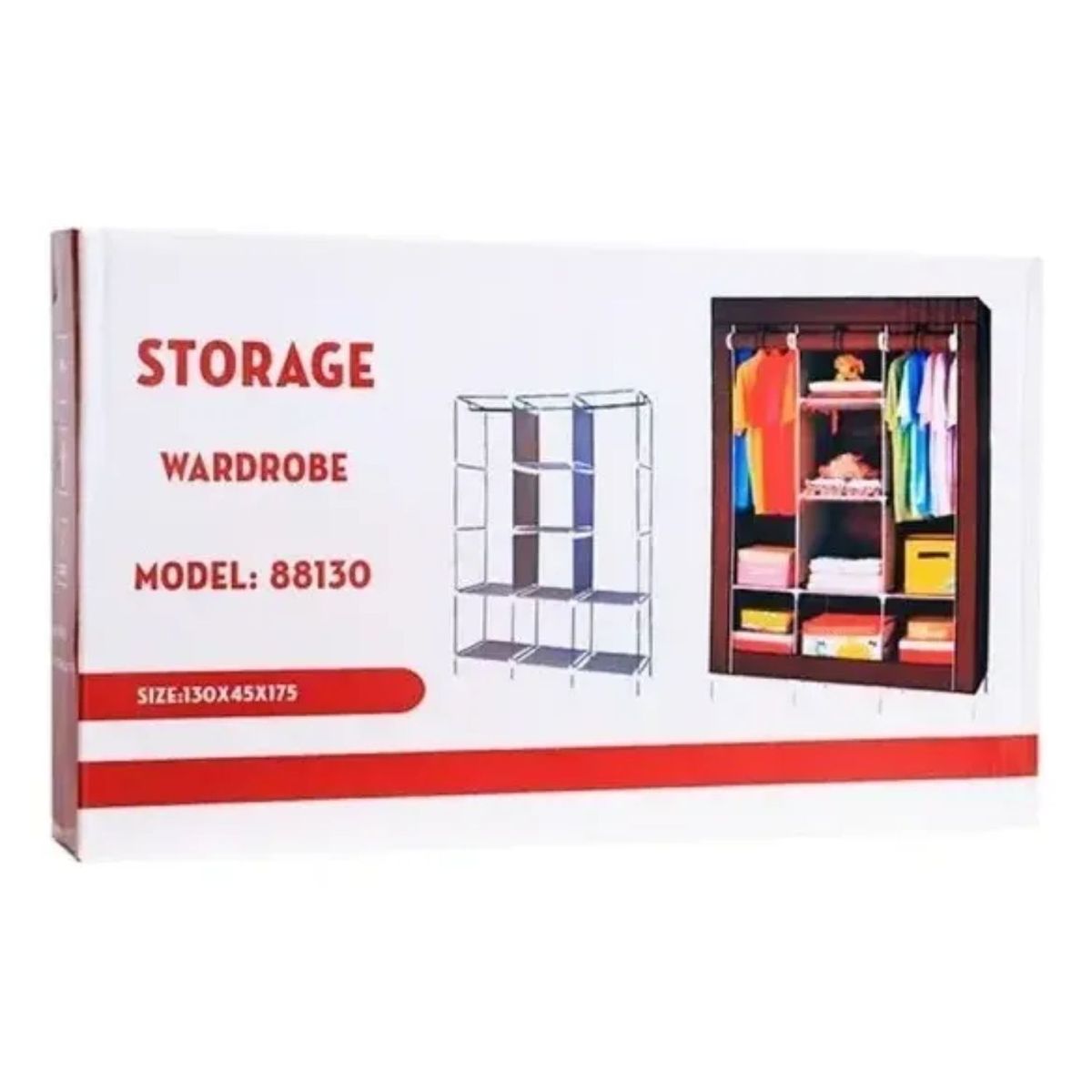 GENERICO - Closet Organizador Ropero Armable Transportable De Tela