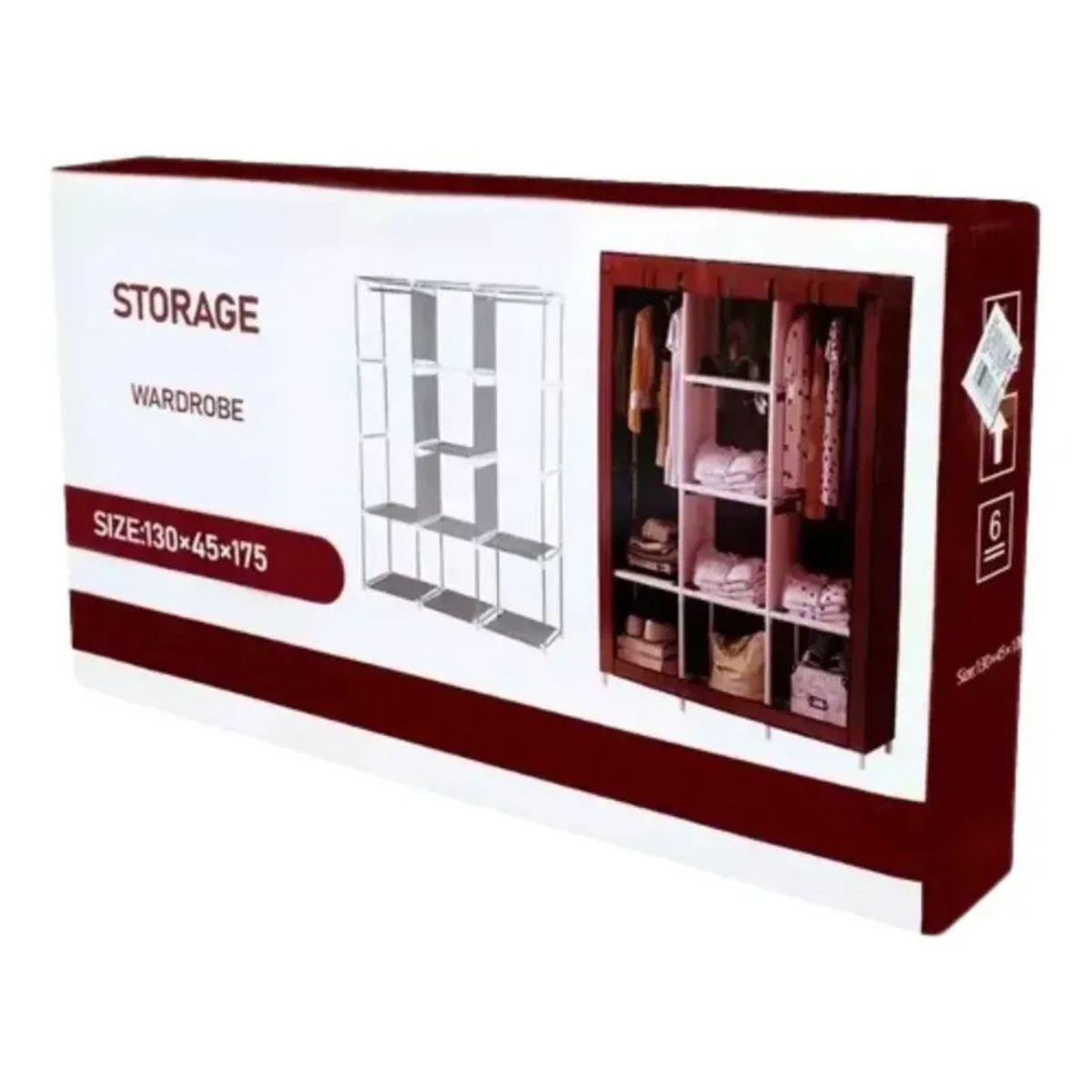 GENERICO - Closet Organizador Ropero Armable Transportable De Tela