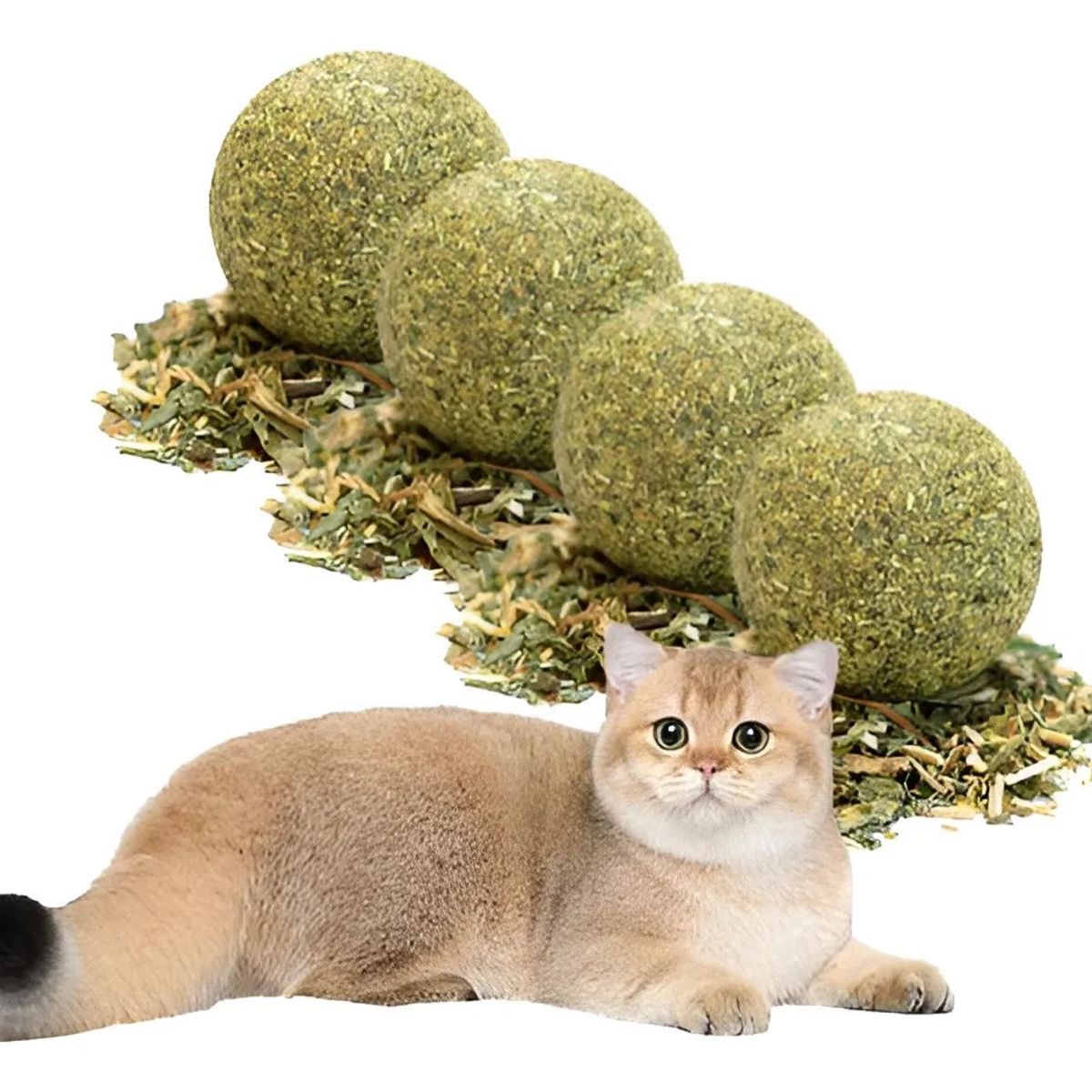 GENERICO - X8 Bola Catnip Para Gatos Juguetes De Gato Snack Para Gatos X4 Catnip Verde X-313