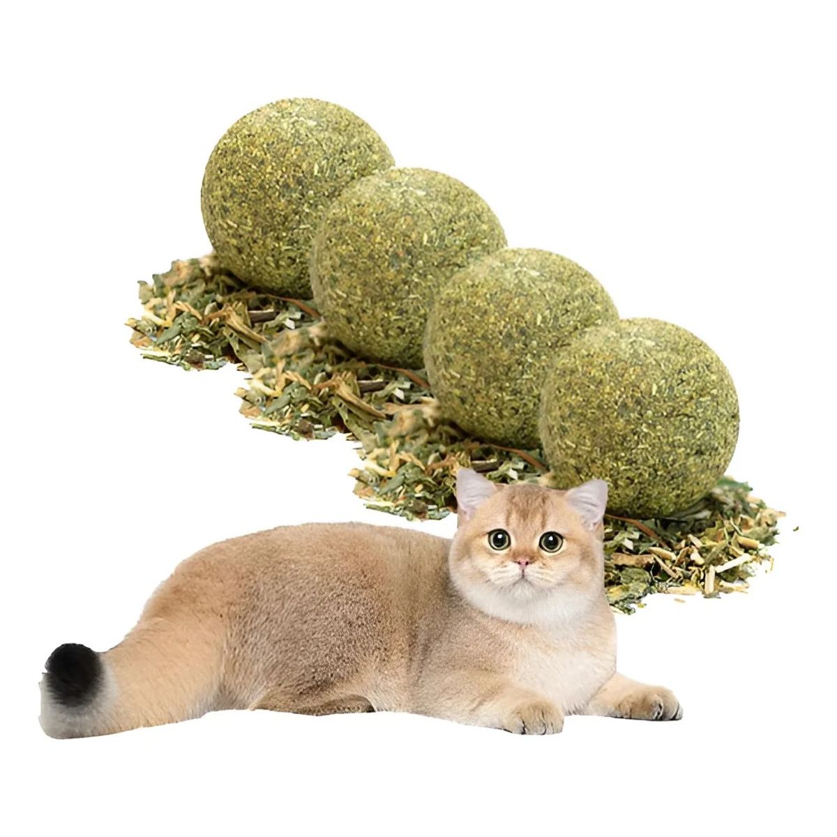 GENERICO - X8 Bola Catnip Para Gatos Juguetes De Gato Snack Para Gatos X4 Catnip Verde X-313