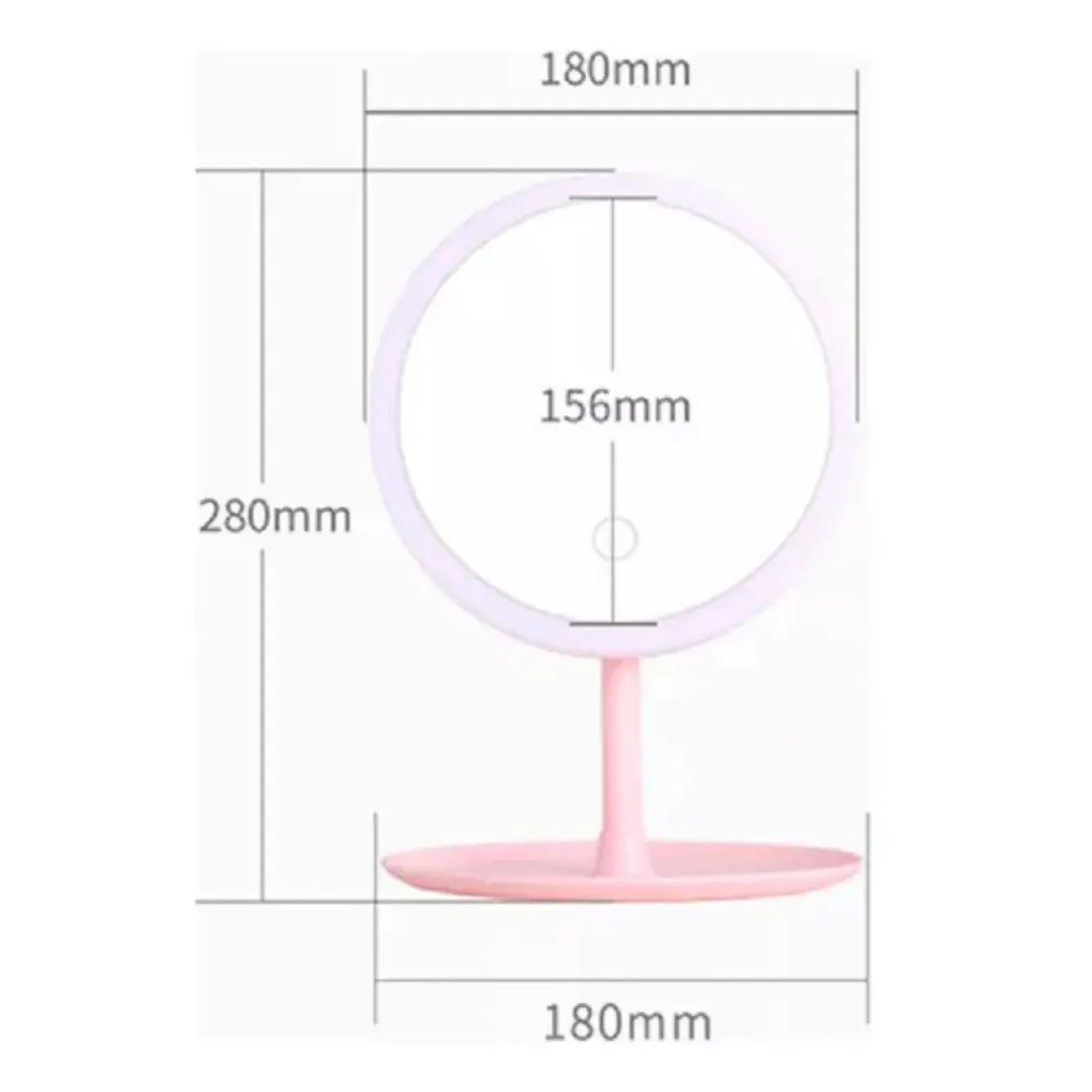 GENERICO - Espejo LED Redondo 3 Tonos