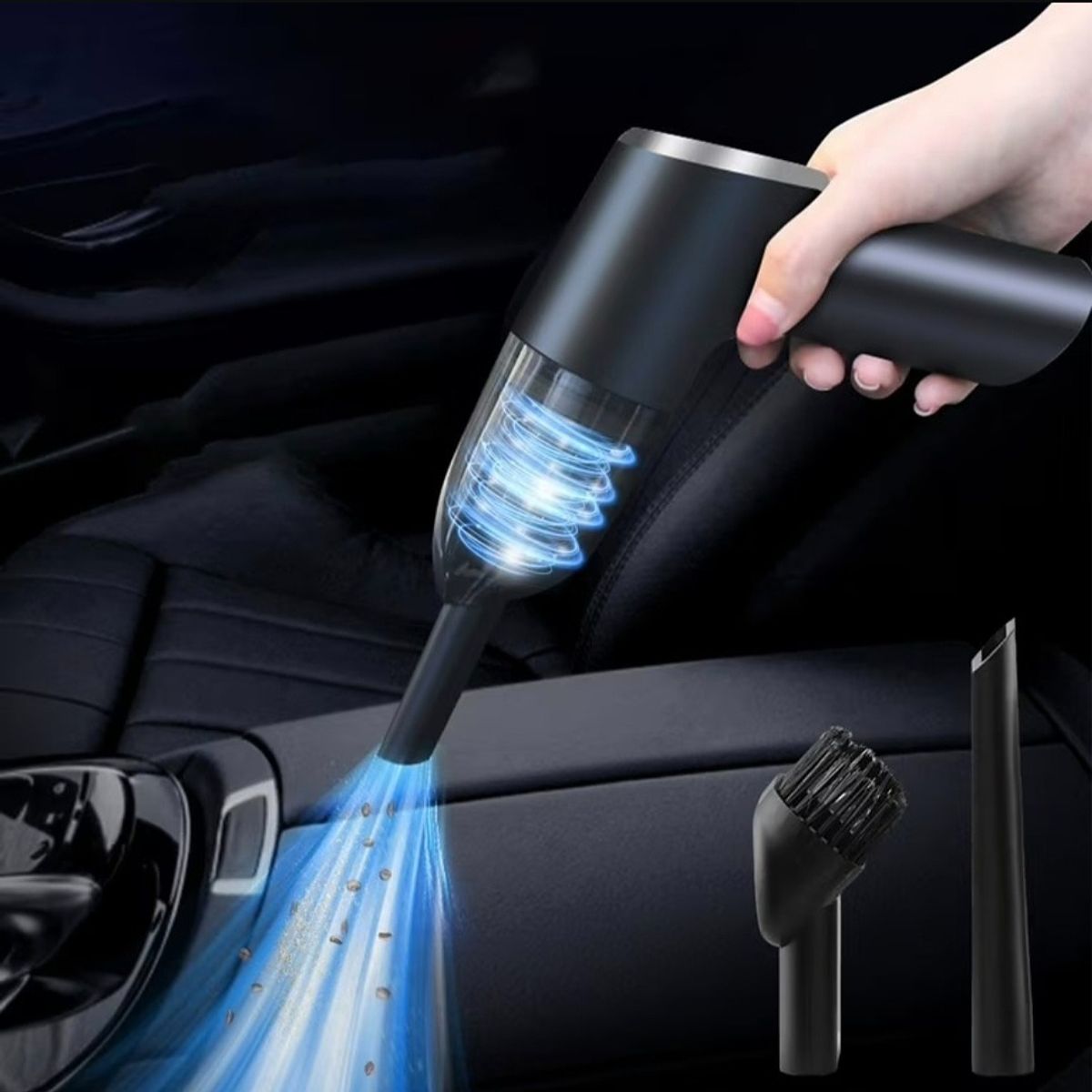 GENERICO - Aspiradora Portátil para Auto con Accesorios  Limpieza Interior Vehículo  DOEX