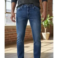 BLUE MOUNTAIN - Pantalón Jeans Hombre slim Elasticado