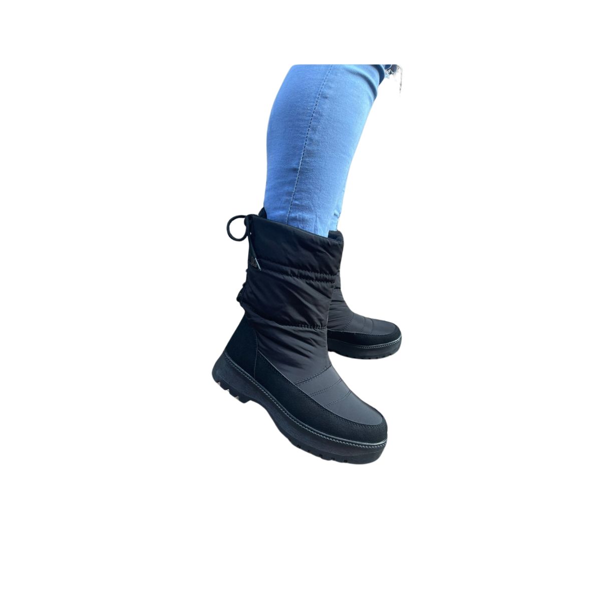 UNIVERSAL - BOTAS BOTINES IMPERMEABLES FORRADAS CON CHIPORRO - NEGRO
