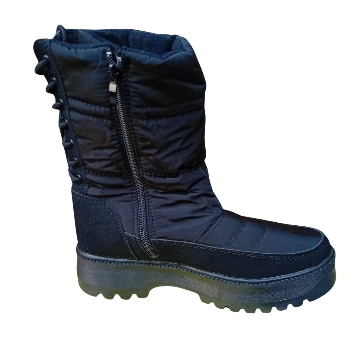 UNIVERSAL - BOTAS BOTINES IMPERMEABLES FORRADAS CON CHIPORRO - NEGRO