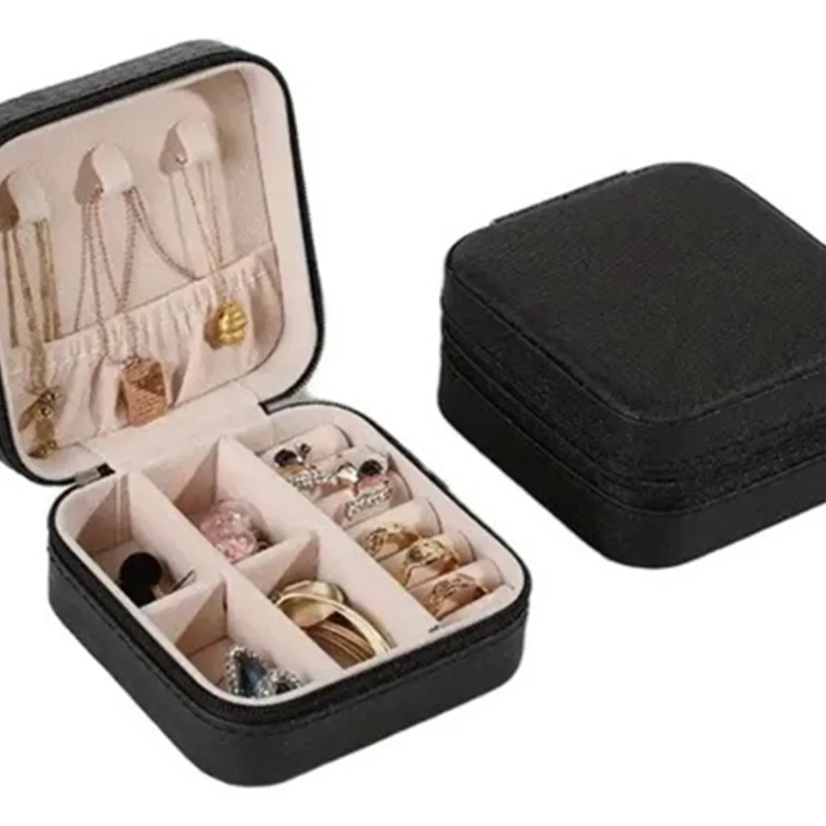GENERICO - Joyero Organizador Estuche para Joyeria Color Negro