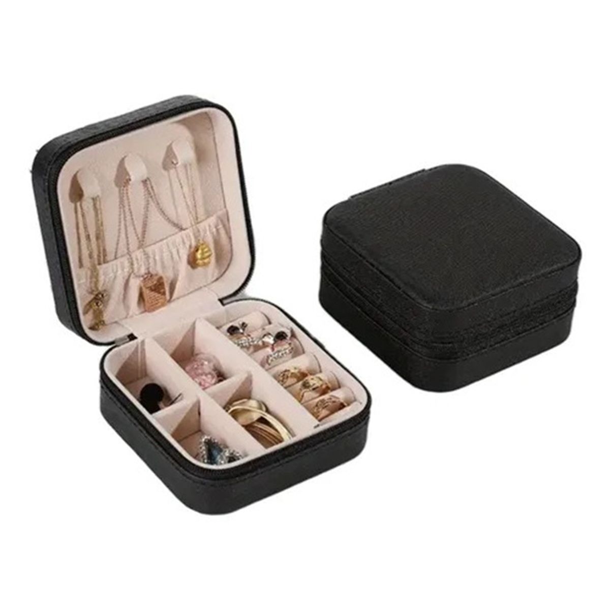 GENERICO - Joyero Organizador Estuche para Joyeria Color Negro