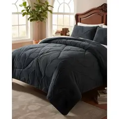 GENERICO - Cubrecama Acolchado con chiporro diseño Texturizado Hojas King